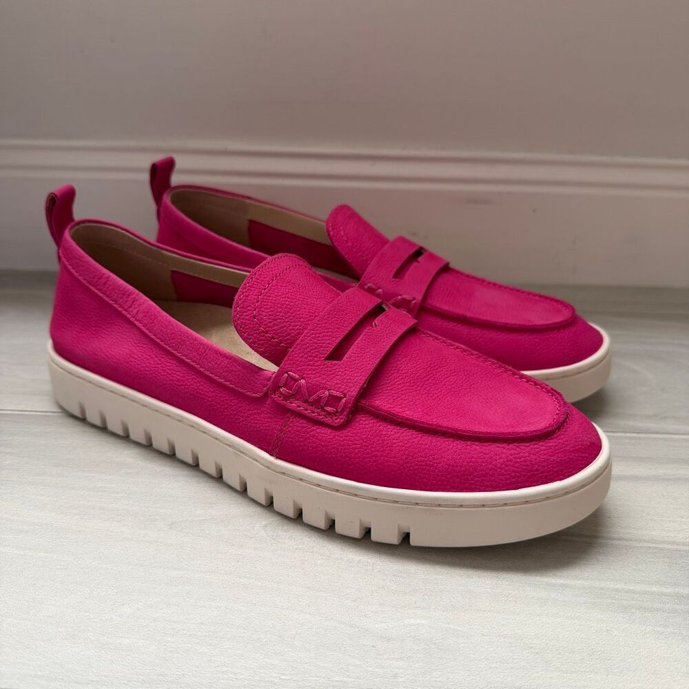 Vionic Uptown Loafers 9 Wide Rose Violet Suede - Picture 2 of 9